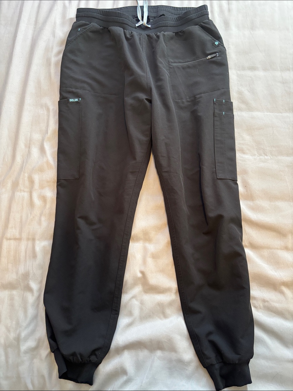 Dolan Black Curve Fit Scrub Pants